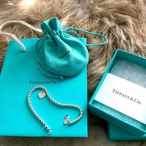Tiffany & Co Tiffany Blue Heart Tag Bead Bracelet